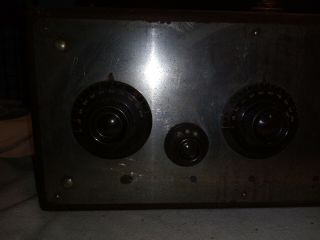 Vintage 1920 ' s Atwater Kent Model 20 Receiver Radio w/Wood Case & Tubes 2