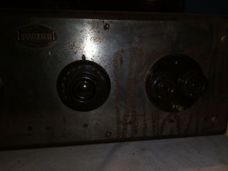 Vintage 1920 ' s Atwater Kent Model 20 Receiver Radio w/Wood Case & Tubes 3