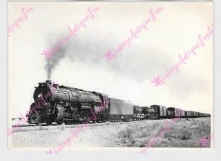 Vintage 5 " X7 " Photo Train Railroad At&sf Atchison Topeka Santa Fe 5012 2 - 10 - 4 1