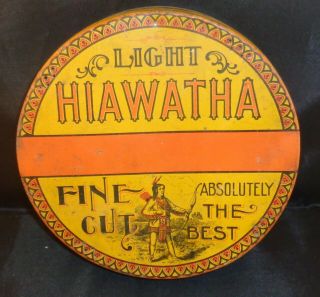 Hiawatha Light Tobacco Tin By Spaulding & Merrick Chicago,  Ill