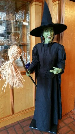 Very Rare Wicked Witch Wizard Of Oz Life Size Gemmy Animatronic Talking