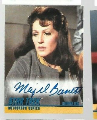 Majel Barrett A25 Fleer Skybox 1997 Star Trek Autograph Card Tos