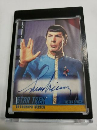 Star Trek Tos Series Autograph Card A59 Leonard Nimoy