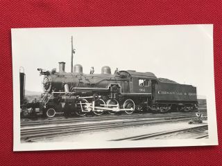 Chesapeake & Ohio Railway Railroad Locomotive 981 Antique Photo