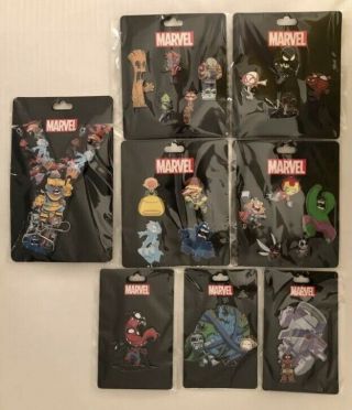 Comic - Con Sdcc 2019 Set Of 22 Marvel Exclusive Scottie Young Disney Pins