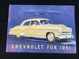 Vtg 1951 Chevrolet Chevy Car Dealer Sales Brochure