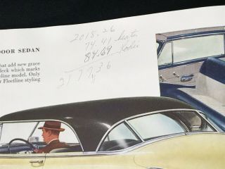 Vtg 1951 Chevrolet Chevy Car Dealer Sales Brochure 3