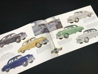 Vtg 1951 Chevrolet Chevy Car Dealer Sales Brochure 5