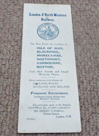 London & North Western Railway Antique Vintage Blackpool Buxton Bookmark