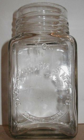 OLD Antique DAZEY GLASS BUTTER CHURN 1 QT.  U.  S.  A.  RARE 6