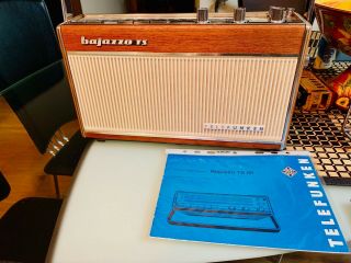 Vintage German Shortwave Radio Telefunken Bajazzo Ts 201