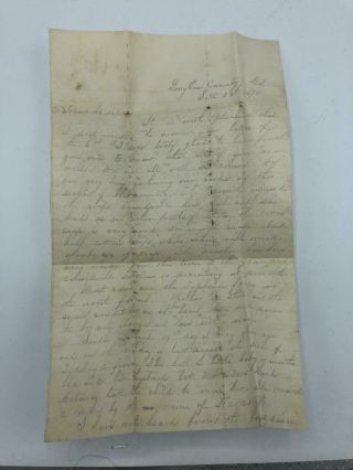 1878 Douglas County Georgia Handwritten Letter