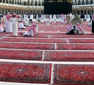 Authentic Makkah Mecca Red Carpet Kiswa Ghilaaf Kaaba Oud Rawda Medina Madinah 1
