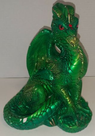 Windstone Editions Large Male Dragon Emerald Retired