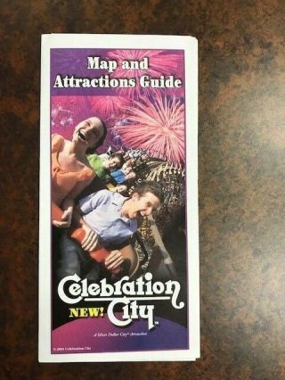 Celebration City Silver Dollar City Branson Missouri Theme Park Guide Map Rare