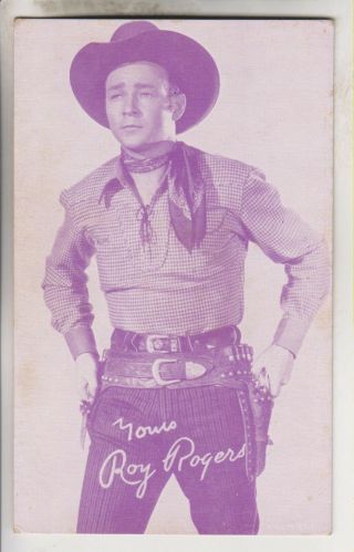 Vintage Arcade/exhibit Card - Cowboy - Roy Rogers