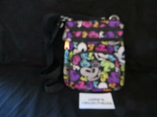 Disney Parks Authentic Faces Of Mickey Mouse Cross Body Purse Bag