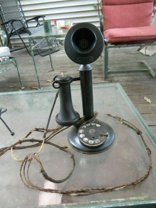 Antique American Telephone & Telegraph Western Electric Candlestick