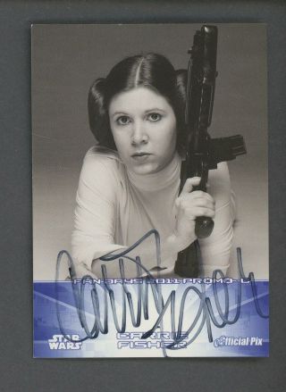 2011 Official Pix Star Wars Fan Days Carrie Fisher Auto Very Rare