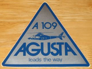 Old Agusta A.  109 Helicopter Sticker