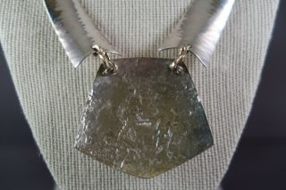 Duane Maktima Hopi/Laguna Jewelry Sterling Silver/14k Gold/Multi - Stone Necklace 5