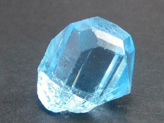 Fantastic Blue Topaz Crystal From Murzinka Russia 0.  6 " - 5.  9 Grams