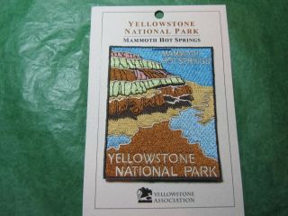 Yellowstone National Park Mammoth Hot Springs Embroidered Patch Wyoming (p36)