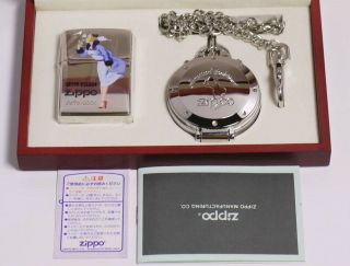 Zippo Windy Limited Edition Chronograph Watch Set Rare 02708
