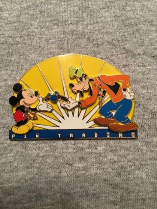 Mickey And Goofy Pin Trading Slider Le 5000 Disney Pin
