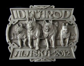 Alaska Iditarod 2012 Commemorative Belt Buckle Limited Edition Fine Detail