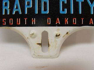 Vintage Dinosaur Park Rapid City South Dakota Souvenir License Plate Topper 2