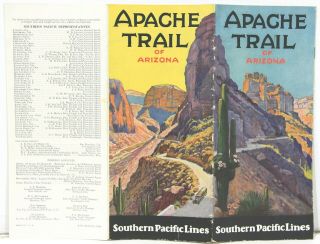 1925 Southern Pacific Lines – Apache Trail Of Arizona Promotional Brochure