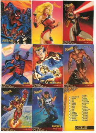 1997 Spider - Man International Complete Set (50 Cards) Skybox