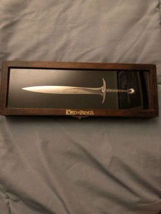 Lord Of The Rings Sting Sword Letter Opener Lotr Swords Middle Earth Frodo