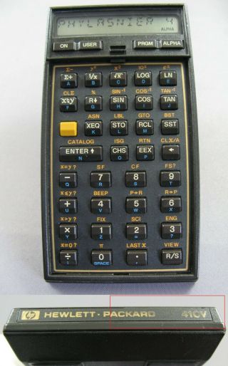 Hewlett - Packard Hp41cv Hp - 41cv " Halfnut " 1986 Calculator And Pouch — Very Good