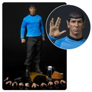 Qmx Exclsuive Star Trekthe Series Reissue Mr.  Spock 1/6 Figure Presell