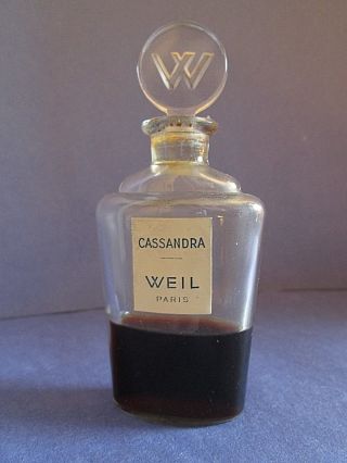 Cassandra By Weil Paris Extremely Rare 1935 Pure Perfume Bottle Large 4 " Tall