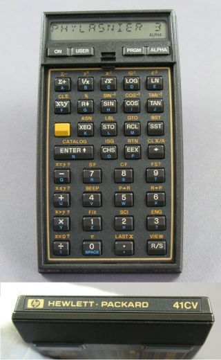 Hewlett - Packard Hp41cv Hp - 41cv " Halfnut " 1979 Calculator And Pouch — Very Good