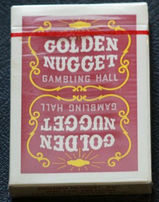 Vintage Golden Nugget Casino Playing Cards (red) - &