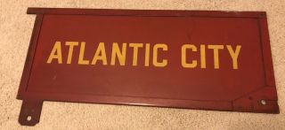 Antique Atlantic City Nj Pennsylvania Railroad Station Train Sign Prr Vintage