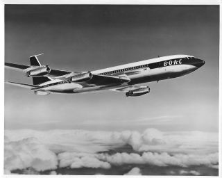 Boac Large Official Print Boeing 707 G - Boac Advertising