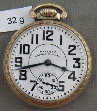 Waltham Vanguard 23 Jewel Railroad Pocket Watch