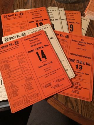 Collectible Railroad Employee Timetables