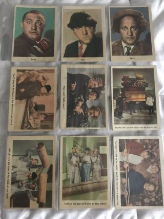 Vintage 1959 Three Stooges Complete 96 Card Fleer Set