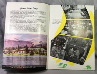 1948 JASPER PARK LODGE Rockies Canadian National RAILWAY VINTAGE Travel Brochure 4