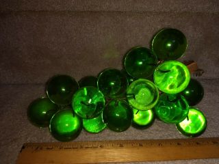 Green Glass Grapes on Driftwood Cluster 2