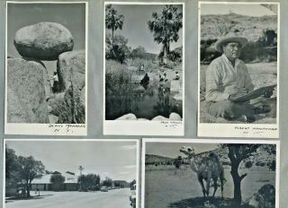 1956 Album Page Trip To N.  T X10 Photos Postcards Albert Namatjira Aborigines E10