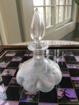 Steuben Verre De Soie Cologne / Perfume Bottle