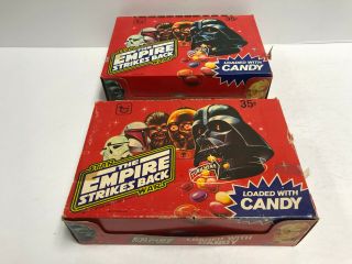 2 Boxes Of 1980 Topps Star Wars Empire Strikes Back Candy Box (24ct)