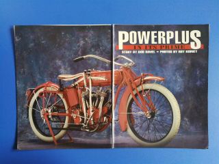 1919 Indian Powerplus Motorcycle - 6 Page Article